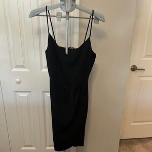 Elegant Black Spaghetti Strap Dress Lulus